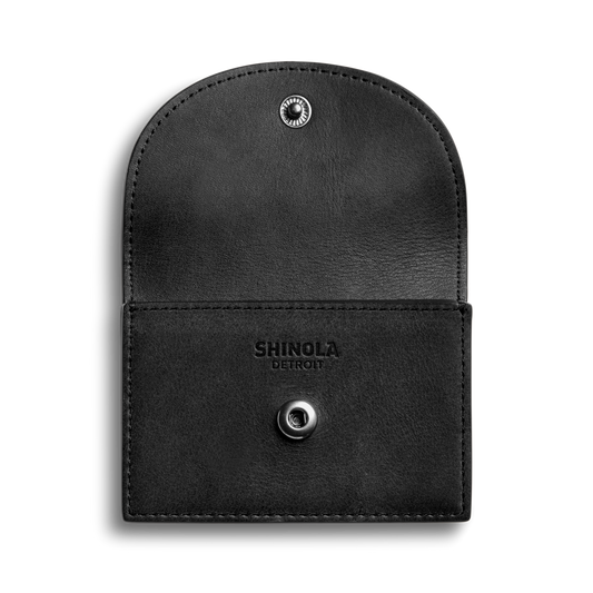 Shinola Leather Birdy Accordion Card Holder S0320295029-1-Blk-OS-VNM