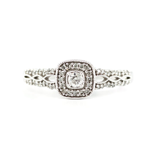 Cushion Halo Diamond Engagement Ring 4690052
