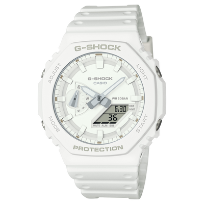 G-Shock GA2100-7A7 Tone-on-Tone White Casioak Ana-Digi