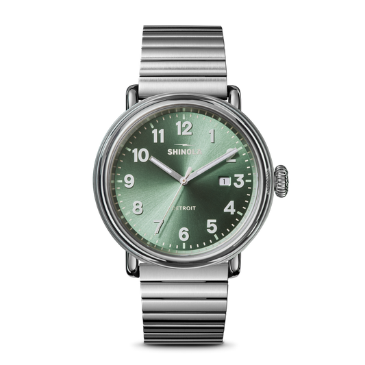 Shinola Detrola Watch S0120494125-1-CypressGrn-41-USA