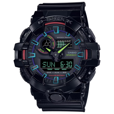 G-Shock GA700RGB-1A Virtual Rainbow Cybertech Ana-Digi