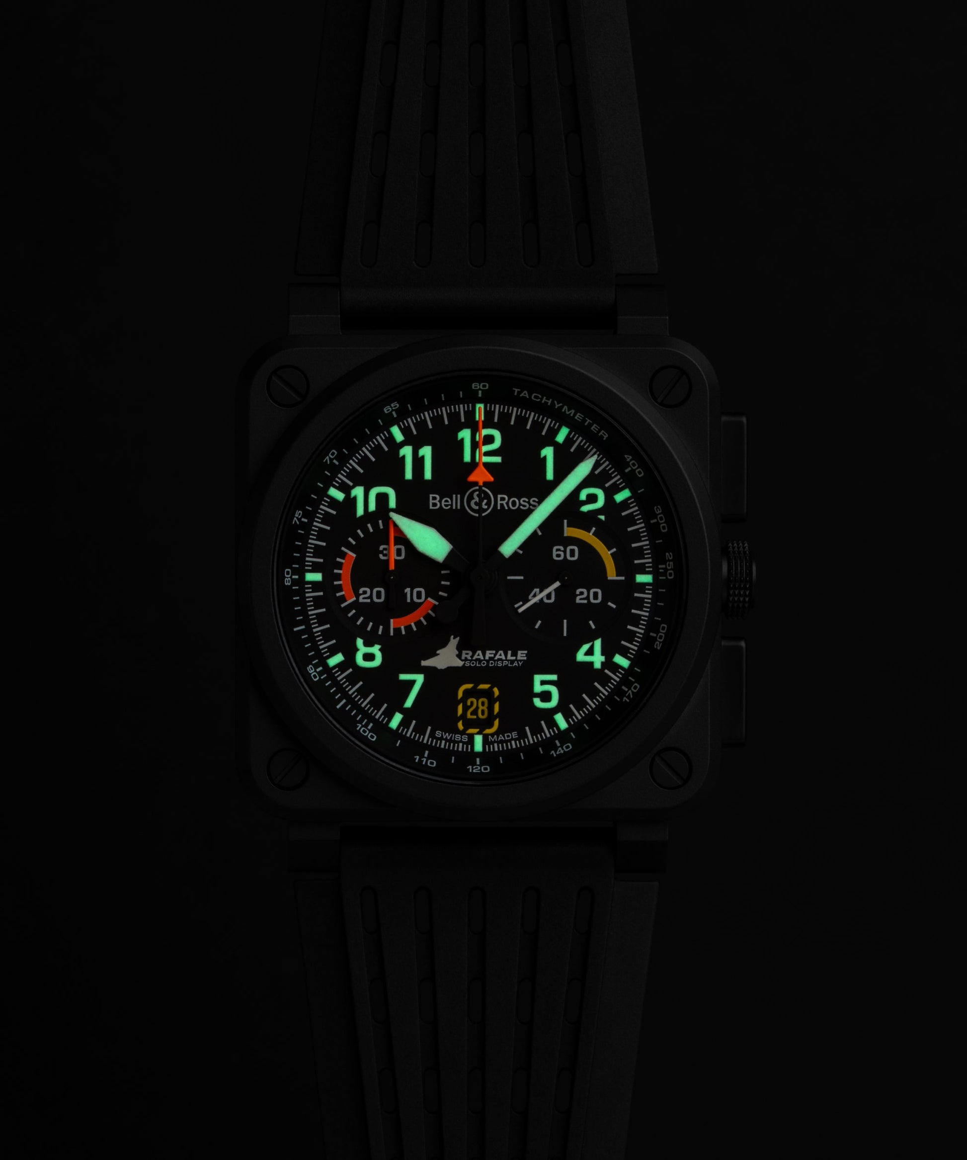 Bell & Ross BR-03 Chrono Rafale Solo Display BRX3R-BLU-ST/SRB