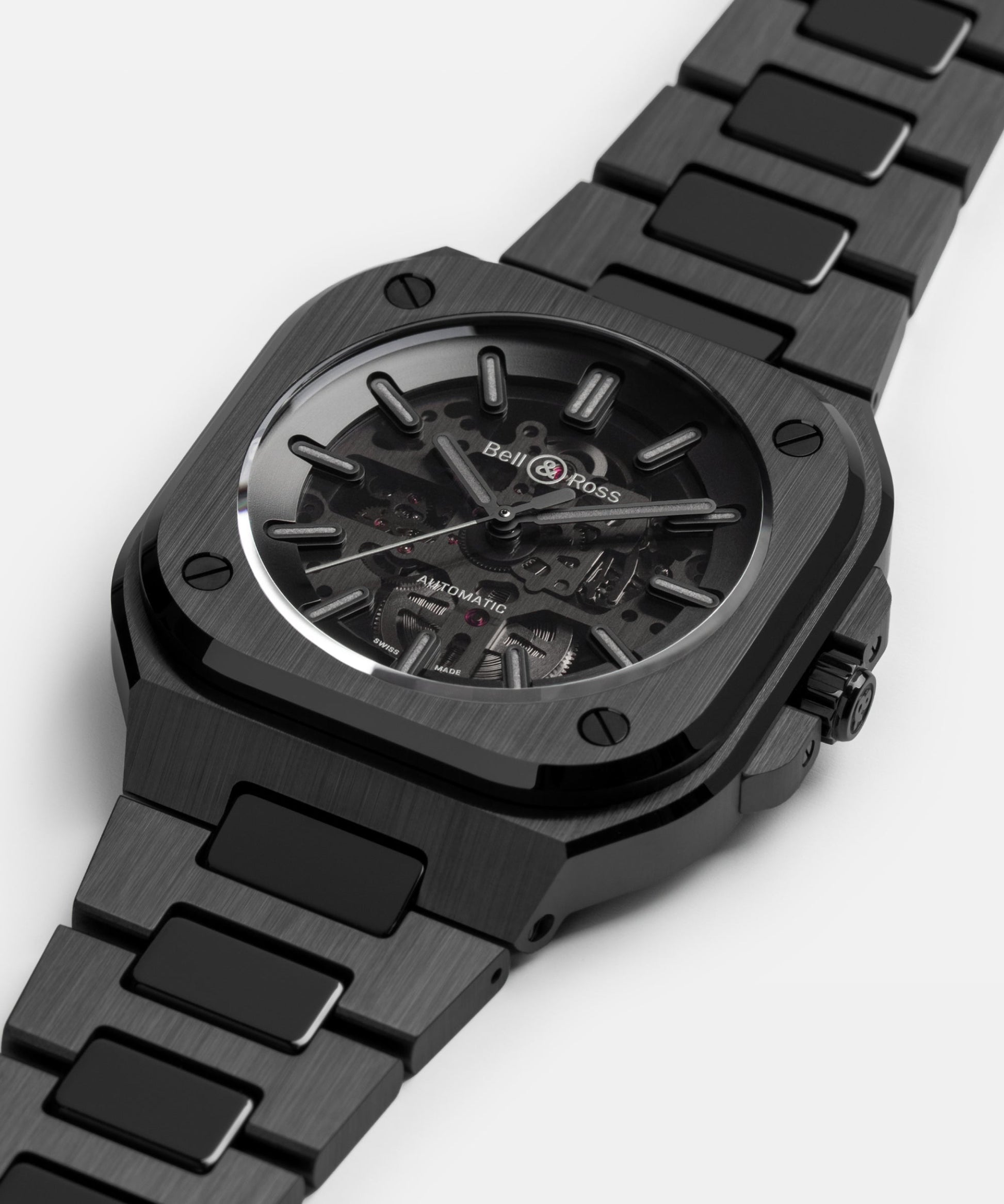 Bell & Ross BR-05 Skeleton Phantom Ceramic BR0394-RSD-CE/SRB