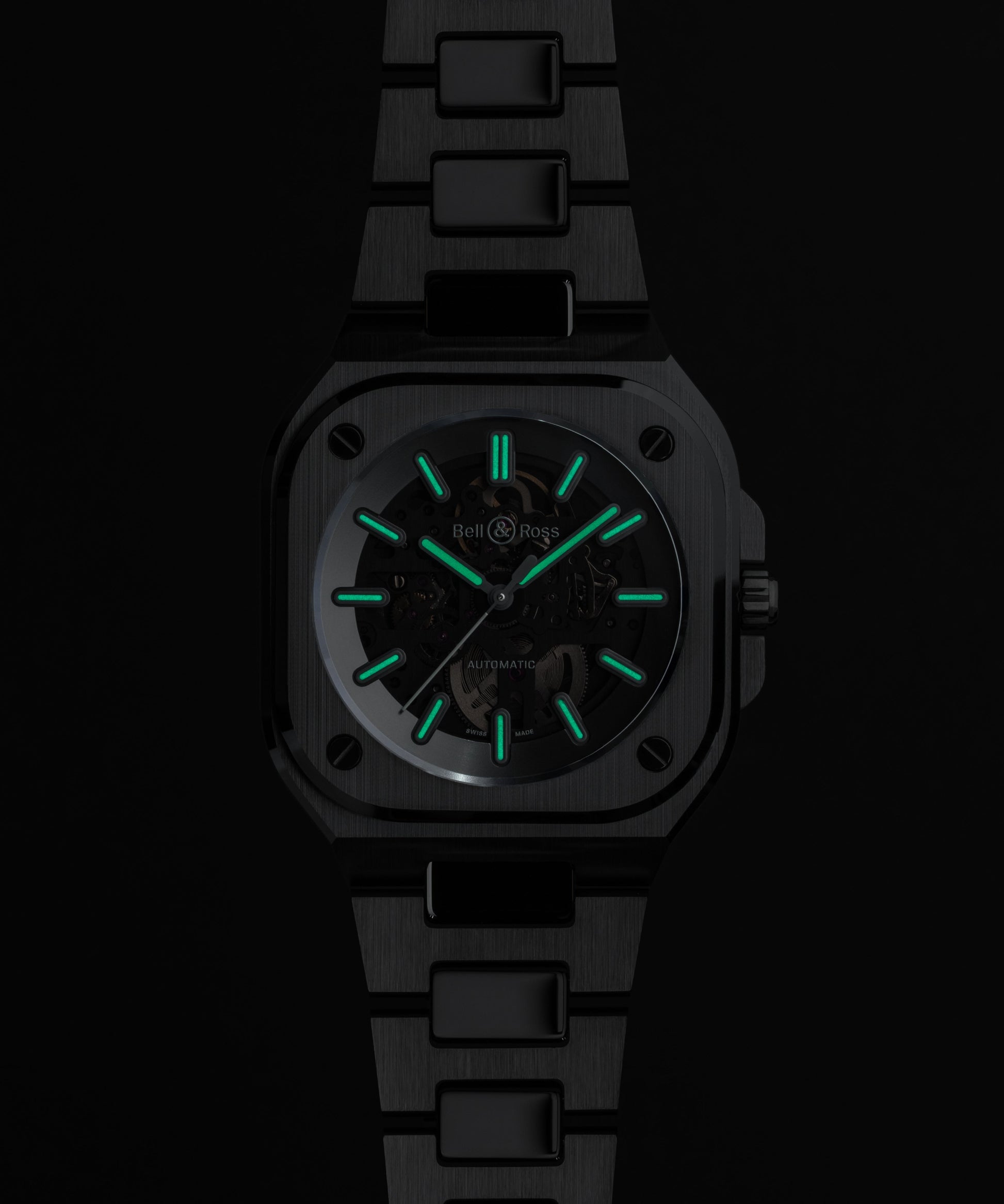 Bell & Ross BR-05 Skeleton Phantom Ceramic BR0394-RSD-CE/SRB
