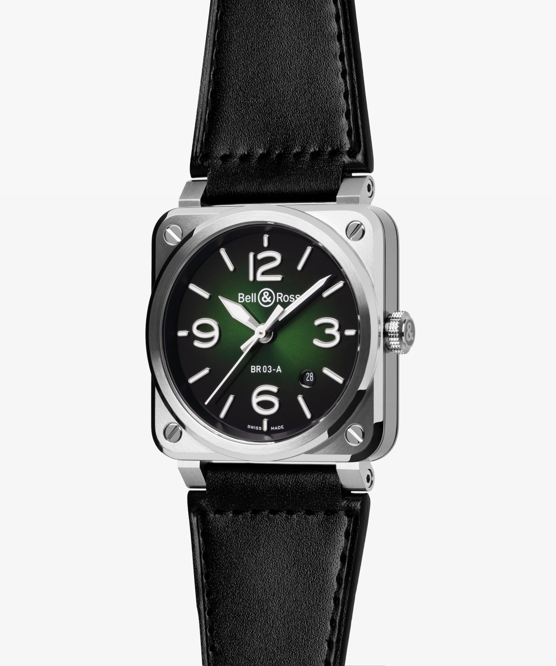 Bell & Ross BR-03 Green Steel BR03A-GN-ST/SCA
