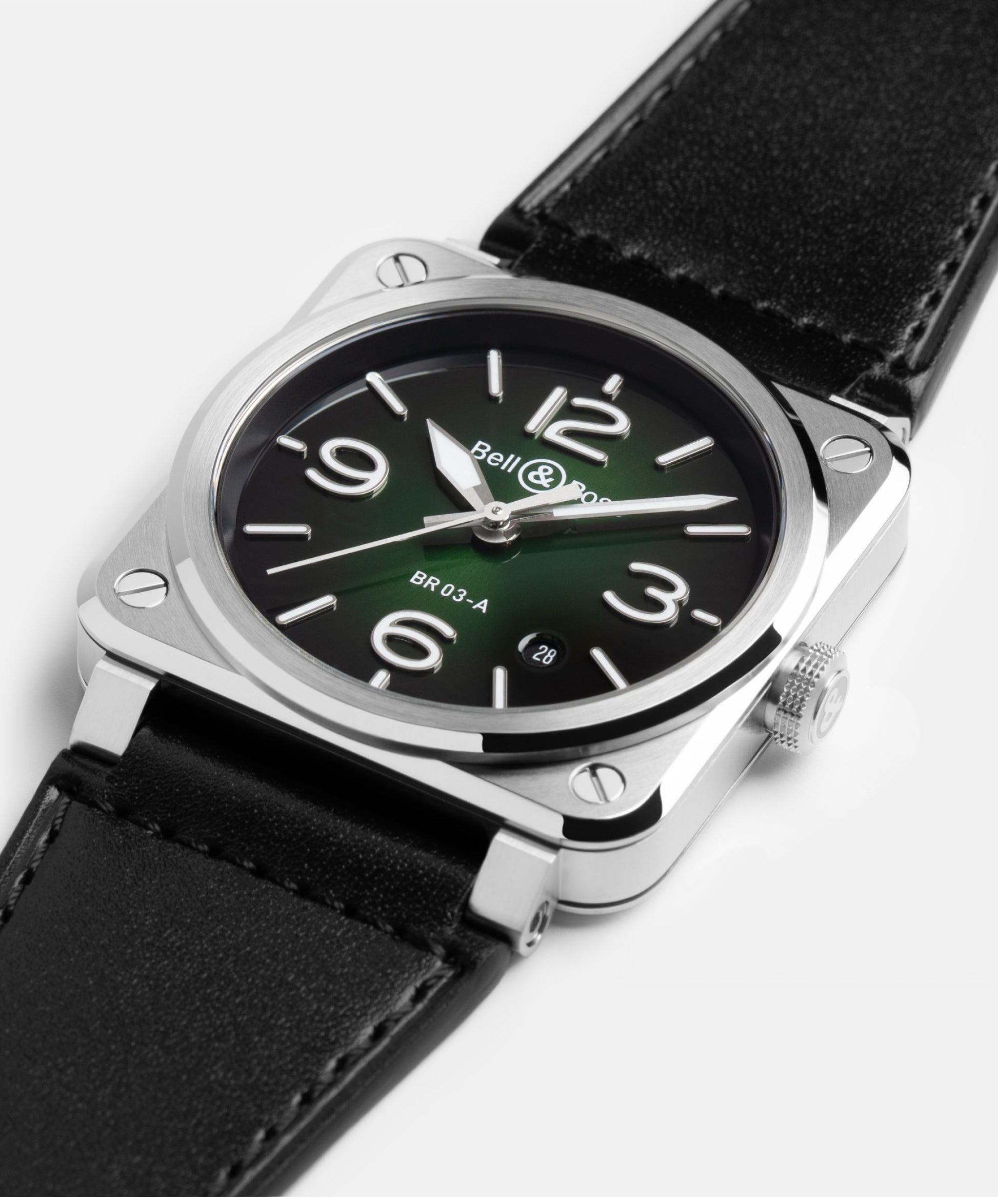 Bell & Ross BR-03 Green Steel BR03A-GN-ST/SCA