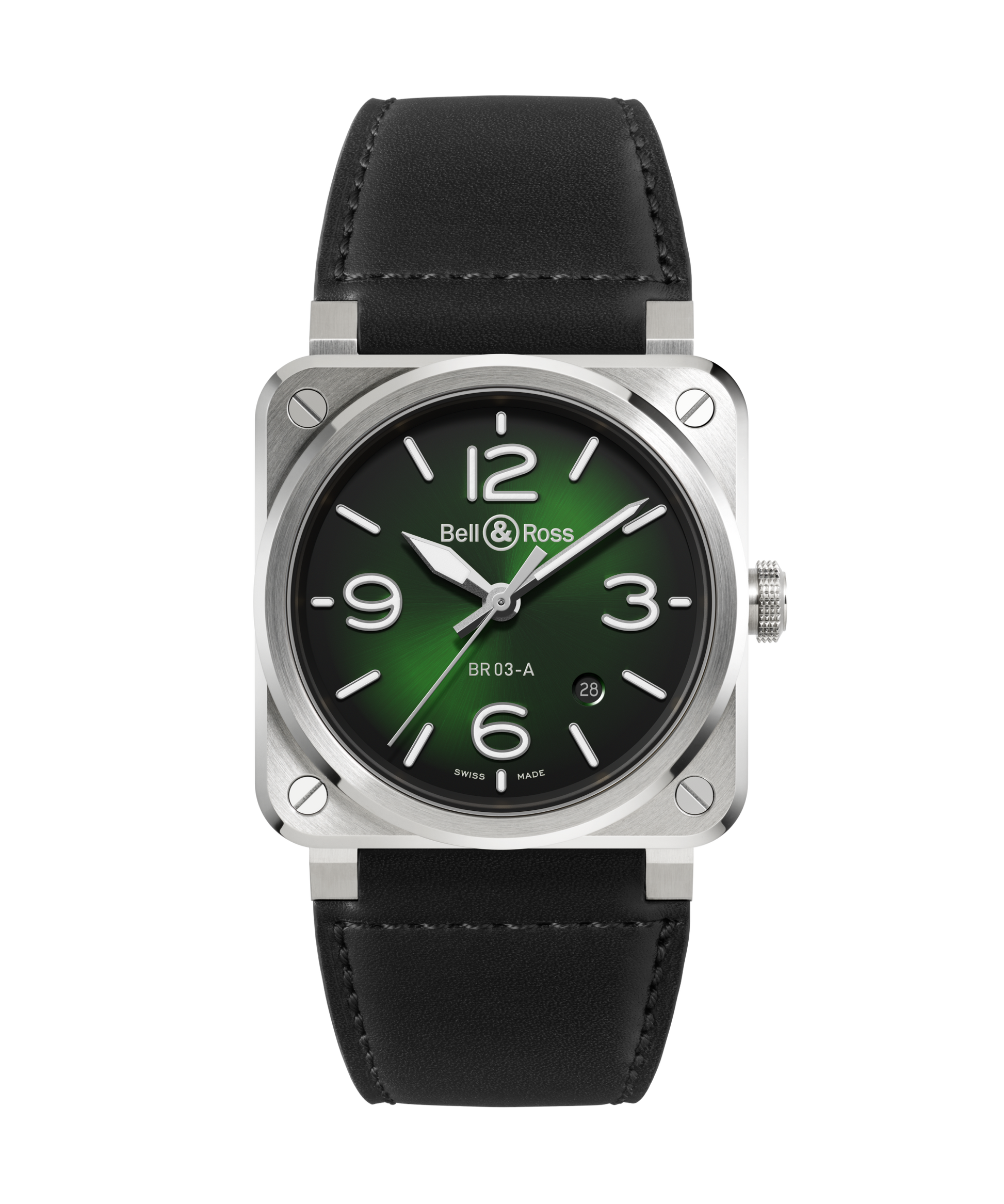 Bell & Ross BR-03 Green Steel BR03A-GN-ST/SCA