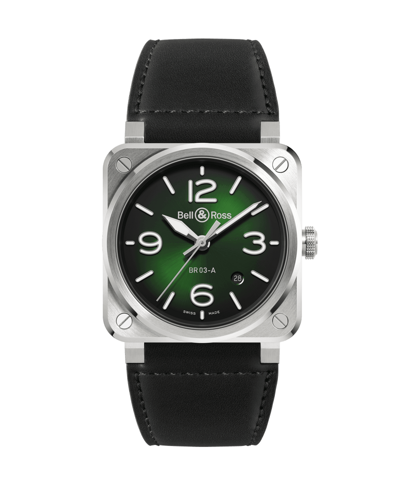Bell & Ross BR-03 Green Steel BR03A-GN-ST/SCA