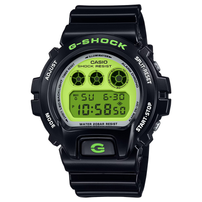 G-Shock DW6900RCS-1 Vibrant Lime Green Dial Triple Graph