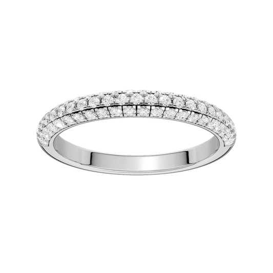 Dome Shank Matching Wedding Band RW02033-4W