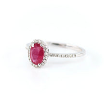 Oval Ruby & Diamond Ring 4690068