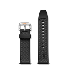 24mm Black Rubber Watch Strap  S1120205679-1-Blk-24\22-CHN