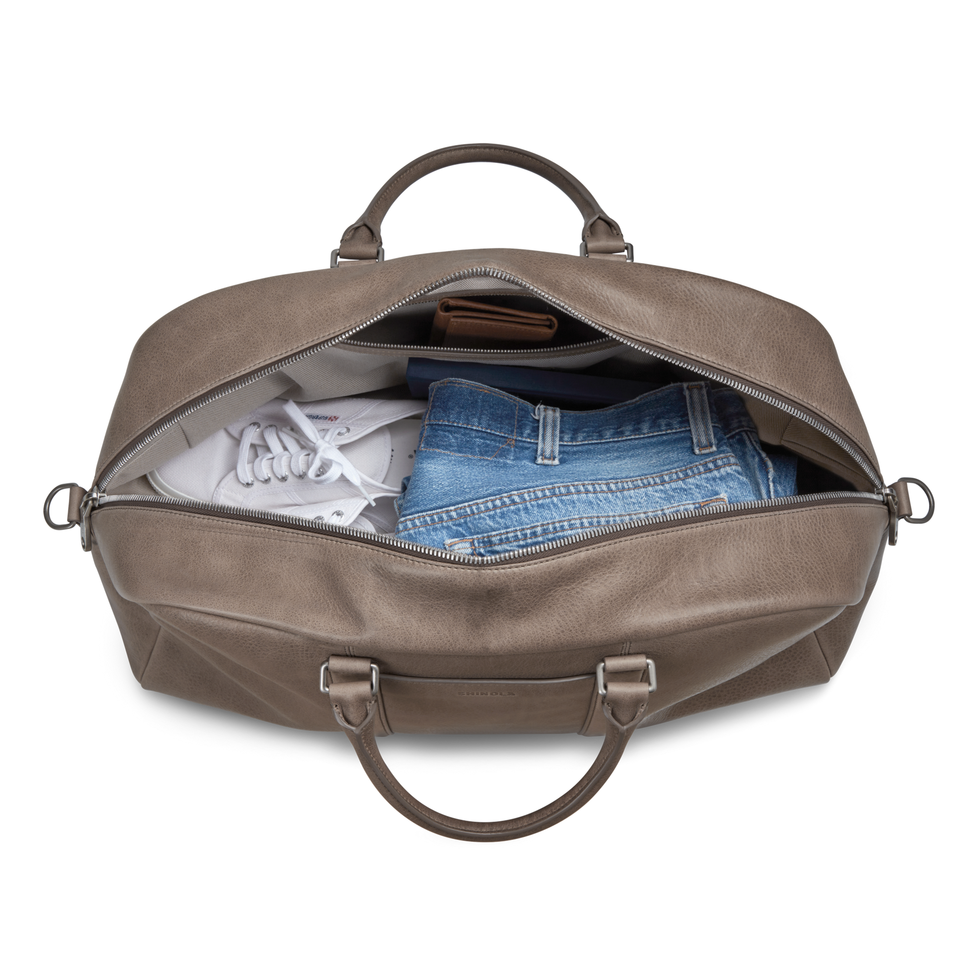 Shinola Leather Runwell Duffle Bag S0320301982-1-Stn-OS-VNM