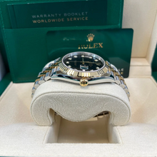 Rolex Datejust 41 Two-Tone Fluted Black Diamond-Set Jubilee Watch 126333-0006