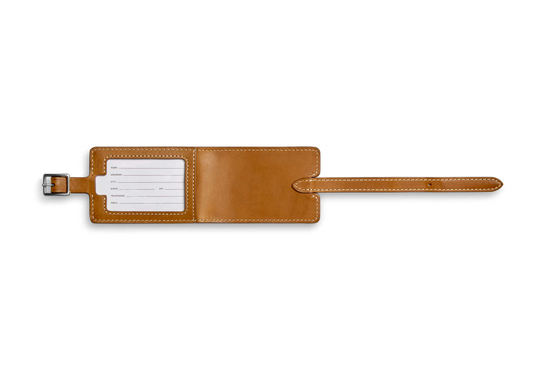 Shinola Leather Luggage Tag S0320294831-1-Tan-OS-VNM