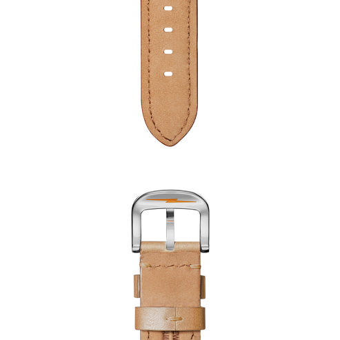 20mm Natural Leather Watch Strap S1120116831-1-Nat-20\18-USA