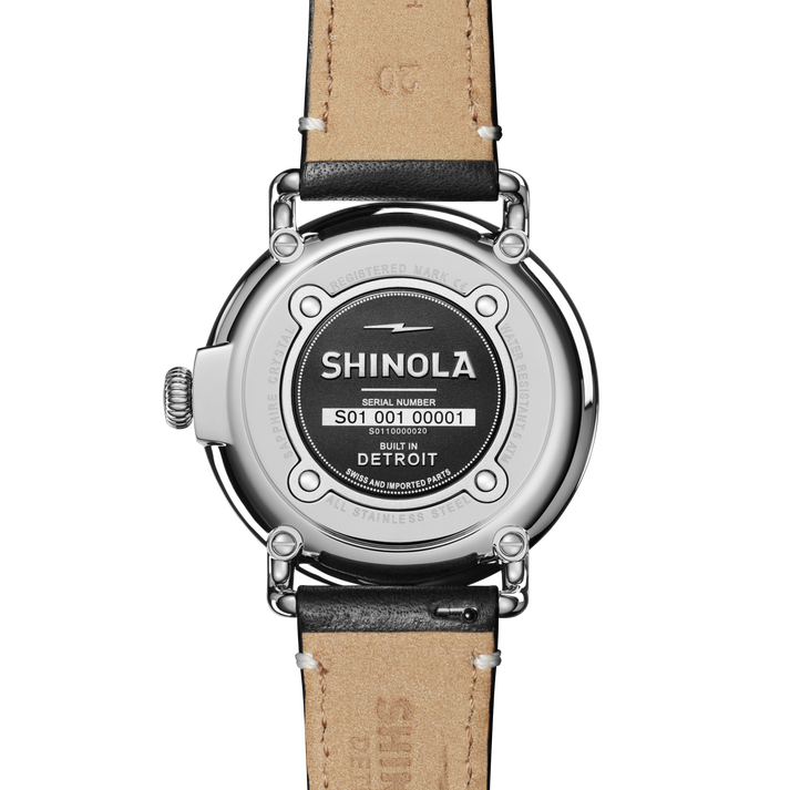Shinola Runwell Watch S0110000020-1-Blk-41-USA