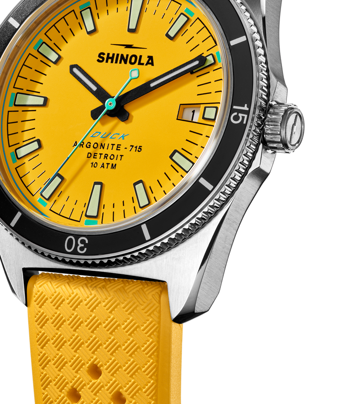 Shinola Duck Watch S0120301733-1-Canary-40-USA