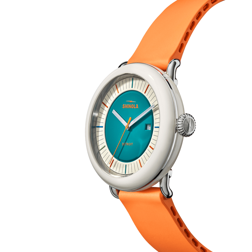 Shinola Detrola Watch S0120315262-1-AquGrn-41-USA