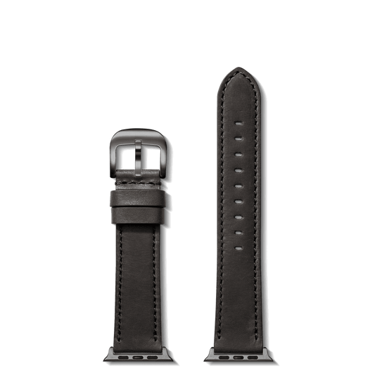 20MM BLACK LEATHER APPLE WATCH STRAP S1120172880-1-Blk-20\18-USA