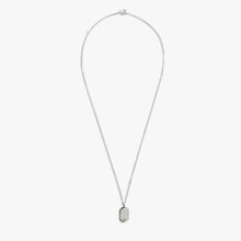 Shinola Jewelry Onyx Tag Necklace S1820304684-1-StrlngSil-OS-THA