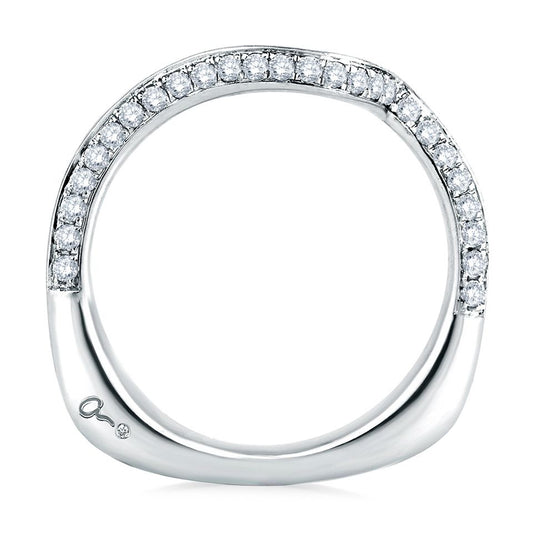 A.Jaffe Wedding Bands Signature Diamond Swirl MRS322/37