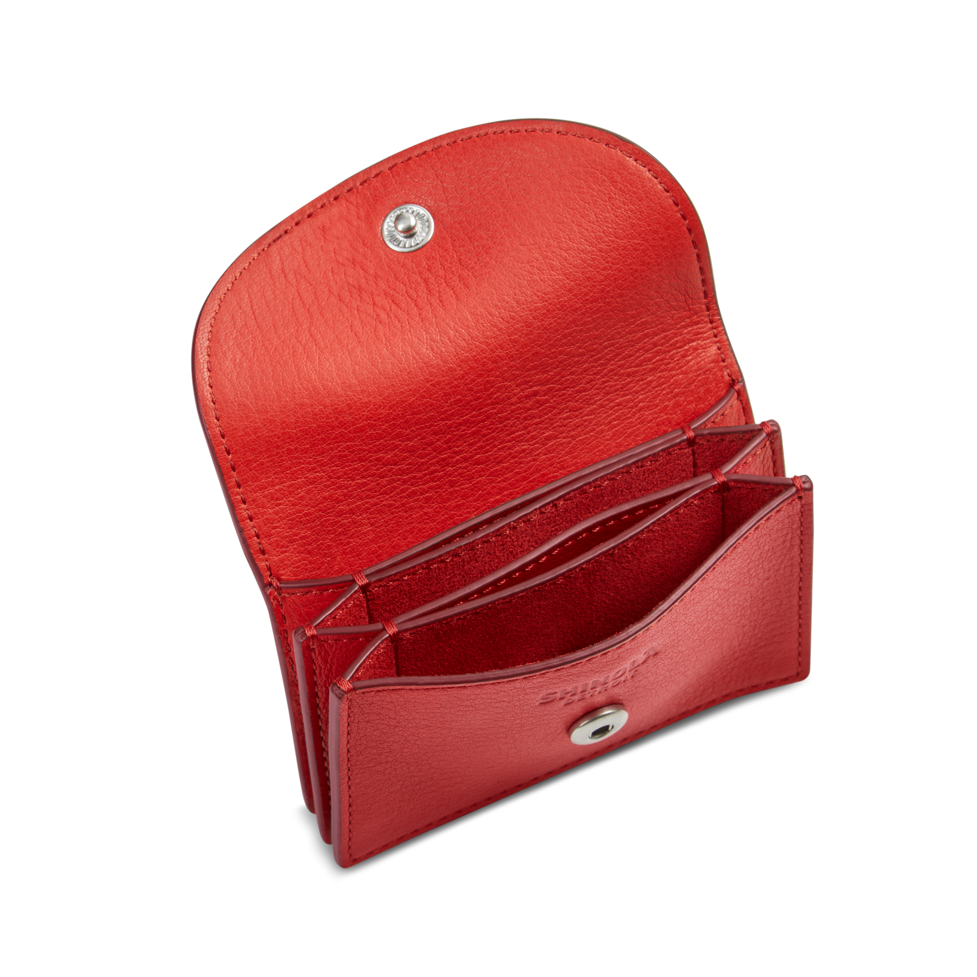 Shinola Leather Birdy Accordion Card Holder S0320295029-1-Tomato-OS-VNM