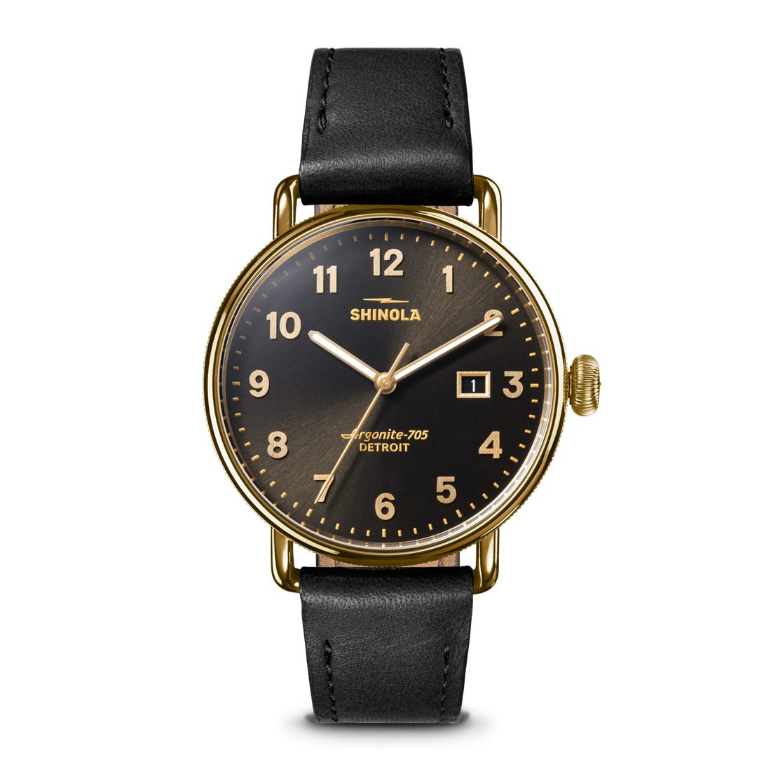 Shinola Canfield Watch S0120494093-1-Blk-38-USA