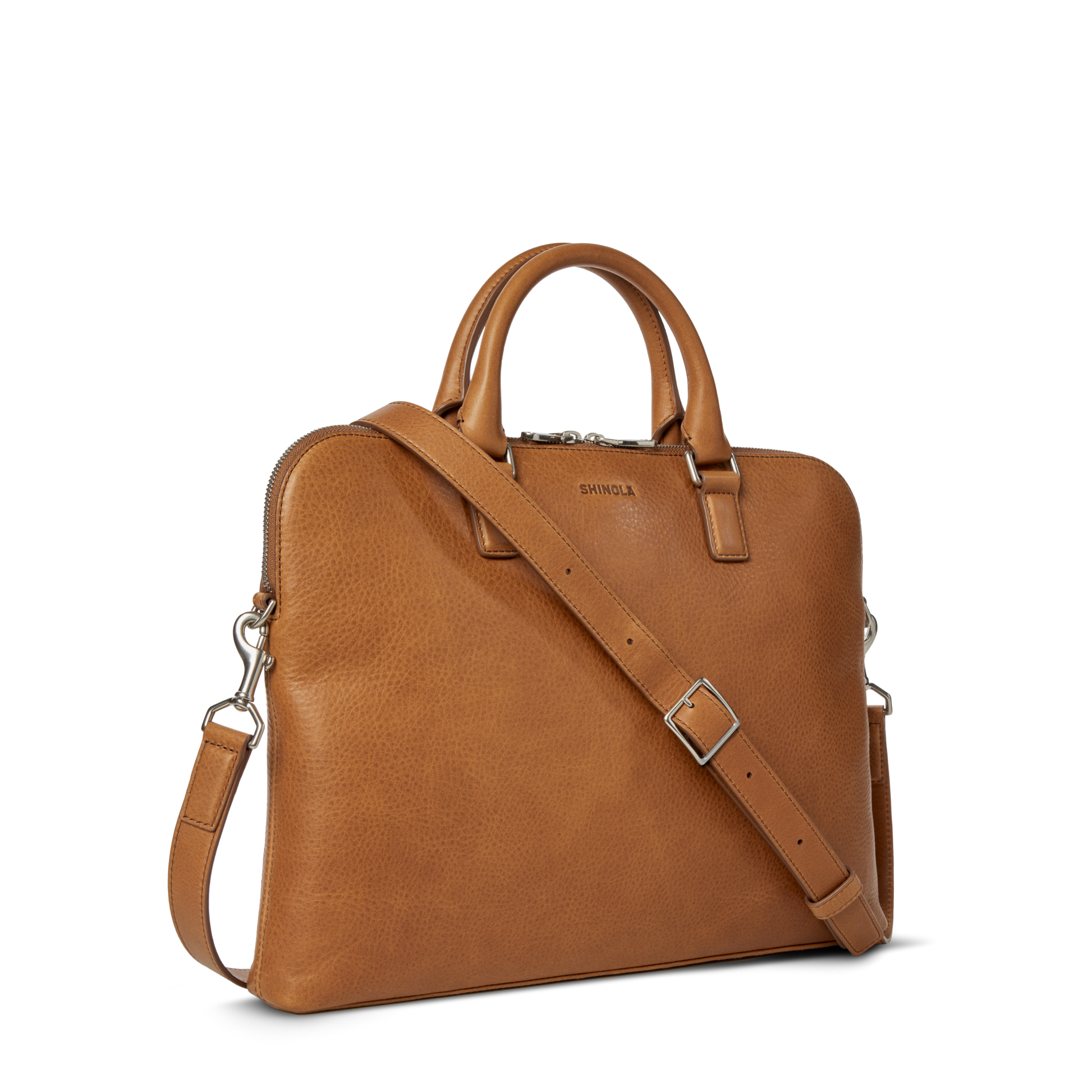 Shinola Leather Portfolio Briefcase S0320301983-1-Tan-OS-VNM