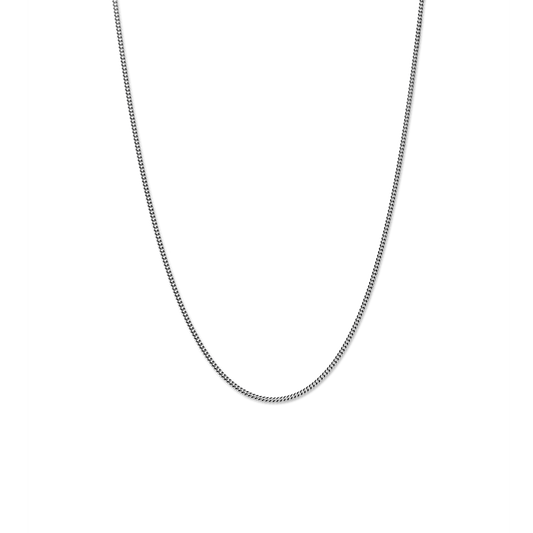 Simple Curb Chain Necklace S1820247750-1-StrlngSil-OS-THA
