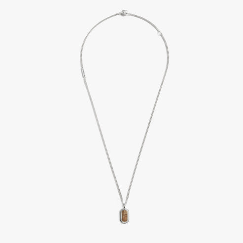 Shinola Jewelry Petoskey Tag Necklace S1820304685-1-StrlngSil-OS-THA