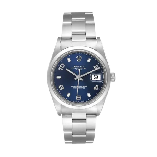Rolex Oyster Perpetual Date 34 Blue Arabic Dial | Ref. 15200 | 2008 | Complete Set