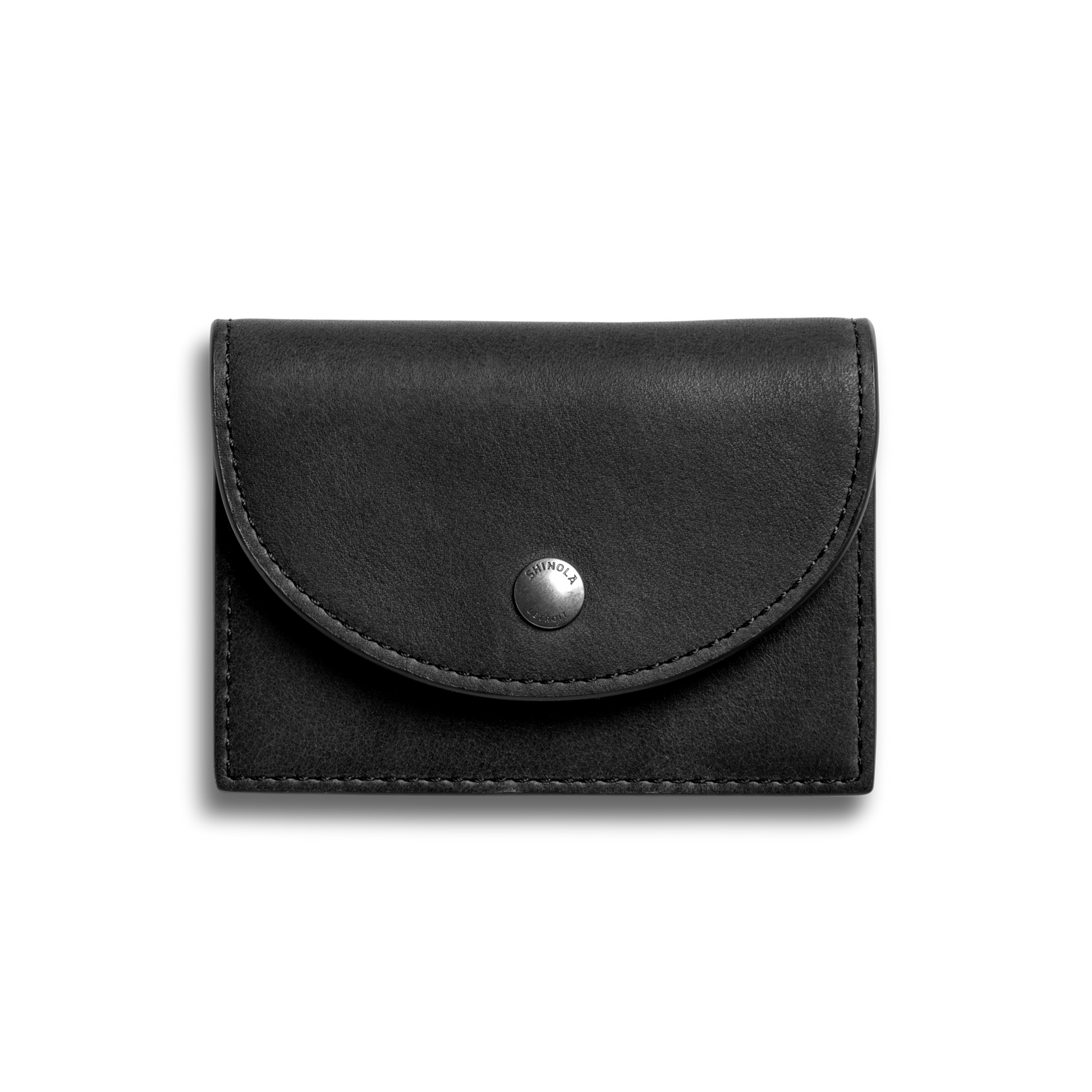 Shinola Leather Birdy Accordion Card Holder S0320295029-1-Blk-OS-VNM