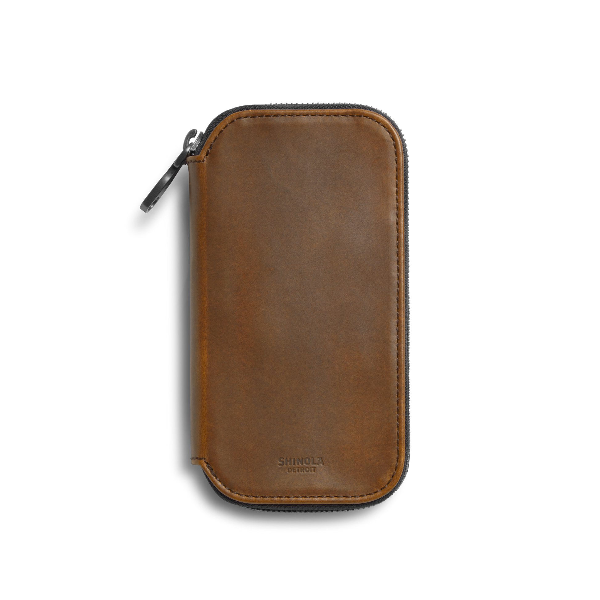 Shinola Leather Travel Watch Case S0320286878-1-MedBrn-OS-USA