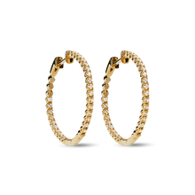 Shinola Jewelry 1 Carat Diamond Hoop Earrings S1820309323-C-14kYG-OS-IND