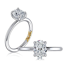 A.Jaffe Engagement Rings Classic Four Prong Solitaire Oval Diamond Engagement Ring with Hidden Halo MECOV2957L/157B