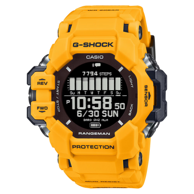 G-Shock GPRH1000-9 Master of G Rangeman GPS Solar Digital Display Yellow