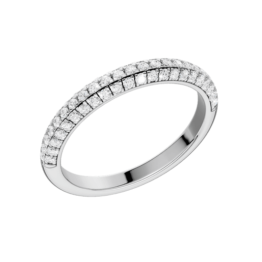 Dome Shank Matching Wedding Band RW02033-4W