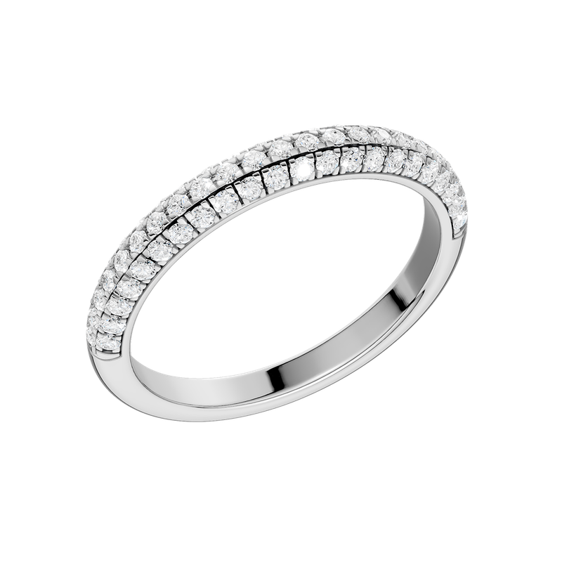 Dome Shank Matching Wedding Band RW02033-4W
