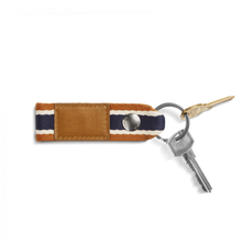 Shinola Leather Webbing Keychain S0320276301-1-BrndStpTan-OS-VNM
