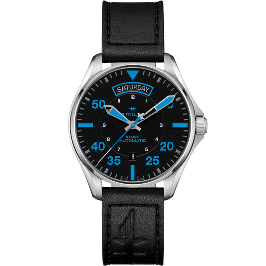 Khaki Aviation Pilot Day-Date - Air Zermatt Auto
 H64625731