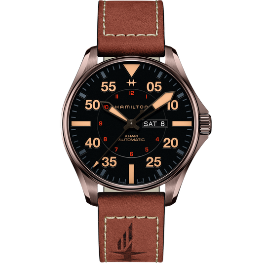 Khaki Aviation Pilot Day Date Auto
 H64705531