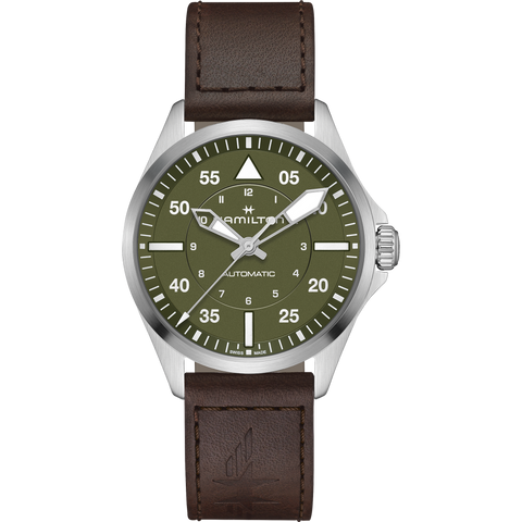 Khaki Aviation Pilot Auto 39mm – AZZI Jewelers