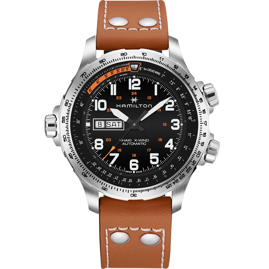 Khaki Aviation X-Wind Day Date Auto
 H77755533