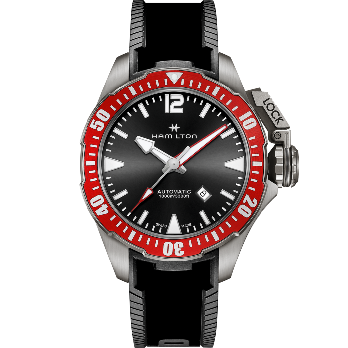 Khaki Navy Frogman Titanium Auto
 H77805335