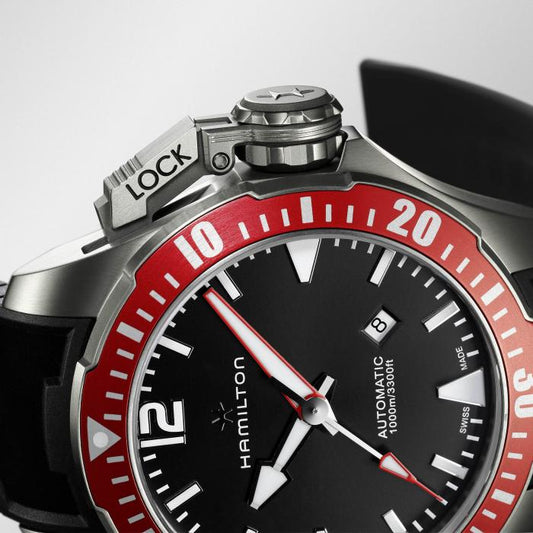Khaki Navy Frogman Titanium Auto
 H77805335