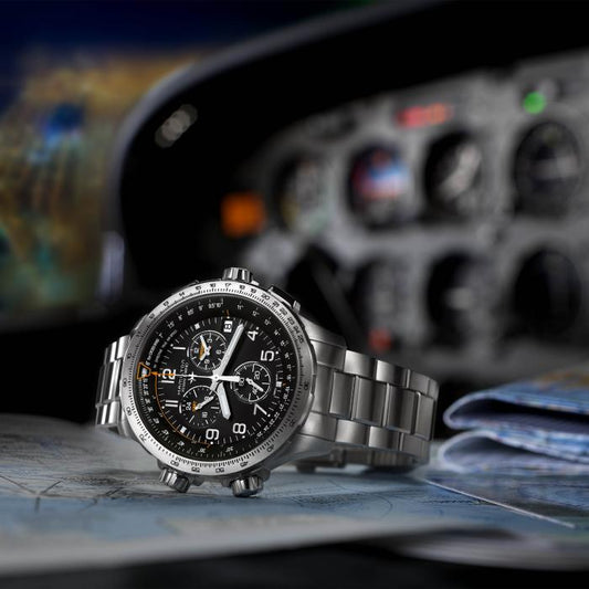 Khaki Aviation X-Wind Gmt Chrono Quartz
 H77912135