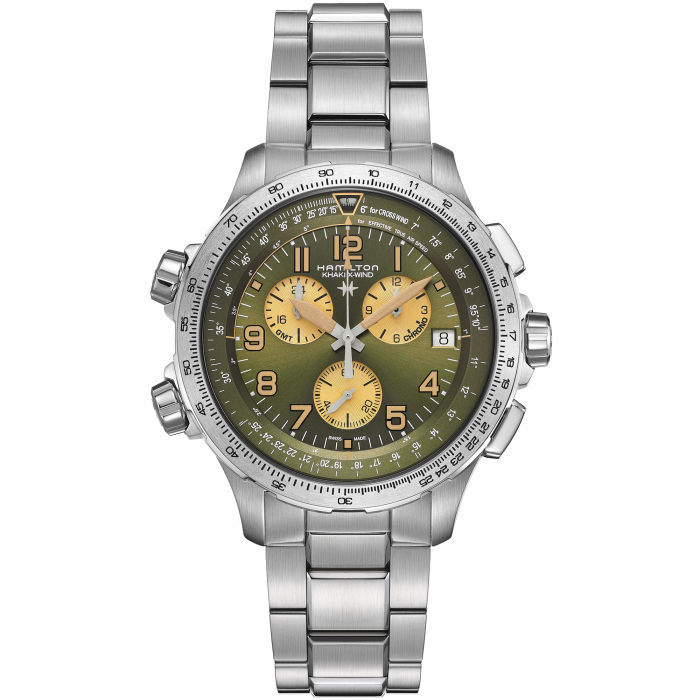 Khaki Aviation X-Wind Gmt Chrono Quartz
 H77932160