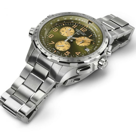 Khaki Aviation X-Wind Gmt Chrono Quartz
 H77932160