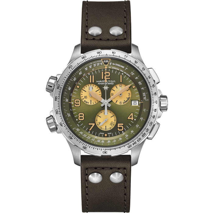 Khaki Aviation X-Wind Gmt Chrono Quartz
 H77932560